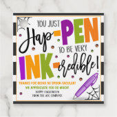 ハロウィンペンありがとうギフトラベル フェイバータグ (正面)