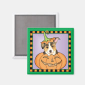 ハロウィンペンブロークウェルシュコーギー マグネット (正面/裏面)
