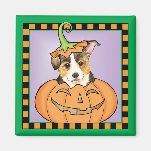 ハロウィンペンブロークウェルシュコーギー マグネット (正面)