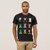 ハロウィンペンブロークウェルシュコーギー Tシャツ (正面フル)