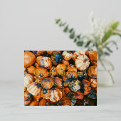 ハロウィンホイルポストカードゲイルジアイリッシュケルト異教のティック 箔シーズンポストカード (立ち正面)