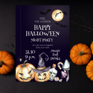 ハロウィンホラーナイトパーティーを楽しもう 招待状