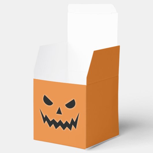 ハロウィンホラー不気味ハロウィーンのカボチャのちょうちんパンプキン顔 フェイバーボックス (オープン)