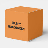 ハロウィンホラー不気味ハロウィーンのカボチャのちょうちんパンプキン顔 フェイバーボックス (裏面サイド)