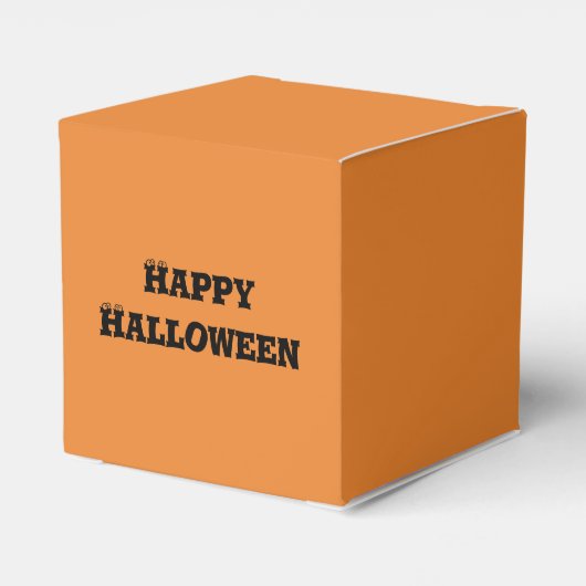 ハロウィンホラー不気味ハロウィーンのカボチャのちょうちんパンプキン顔 フェイバーボックス (裏面サイド)