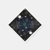 ハロウィンホリデーカスタム不気味スパイダー スタンダードカクテルナプキン (角)