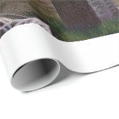 ハロウィンホームダウン、踊りスケルトン水平 ラッピングペーパー (ロールコーナー)