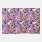 ハロウィンボクサー犬 キッチンタオル (横)