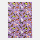 ハロウィンボクサー犬 キッチンタオル (縦)