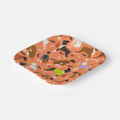 ハロウィンボクサー犬 ペーパープレート (傾斜あり)