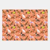 ハロウィンボクサー犬 ラッピングペーパーシート (正面)