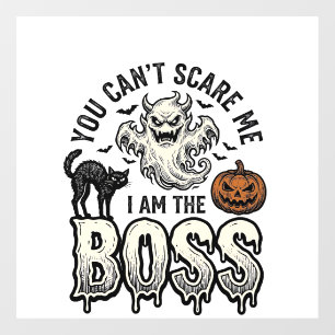 ハロウィンボスゴーストビンテージ彫刻Tシャツデザイン ウィンドウサイン