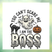 ハロウィンボスゴーストビンテージ彫刻Tシャツデザイン ウィンドウサイン (シート3)