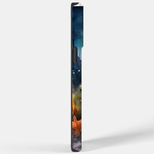 ハロウィンボストンテリアとカボチャ怖い Case-Mate iPhoneケース (裏面 / 右)