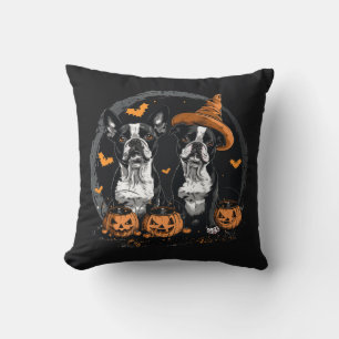 ハロウィンボストンテリアドッグス クッション
