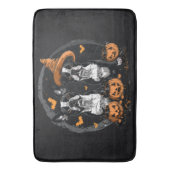 ハロウィンボストンテリアドッグス バスマット (正面縦)