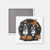 ハロウィンボストンテリアドッグス マグネット (正面/裏面)