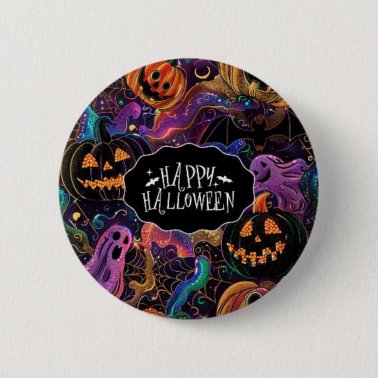 ハロウィンボタンピン 缶バッジ (正面)