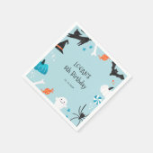 ハロウィンボーイ誕生日 スタンダードカクテルナプキン (角)