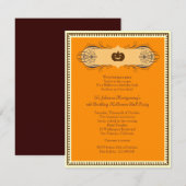 ハロウィンボール・コスチュームパーティーの招待状 招待状 (正面/裏面)