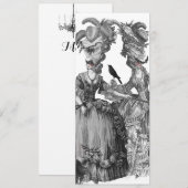 ハロウィンボール メニューカーード 招待状 (正面/裏面)