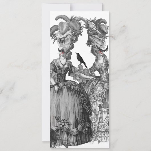 ハロウィンボール メニューカーード 招待状 (正面)