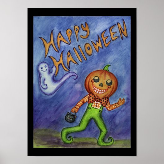 ハロウィンポスターアート ポスター (正面)