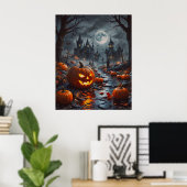 ハロウィンポスター ポスター (ホームオフィス)