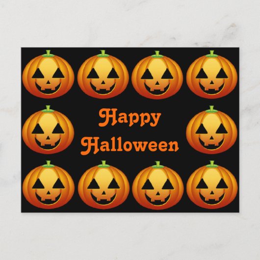 ハロウィンポストカード かぼちゃ ポストカード (正面)