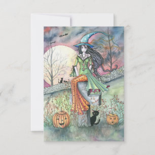 ハロウィンポストカード 10月の冷気 カード