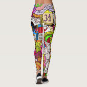 ハロウィンポップ・アートのファッションレギンス レギンス (裏面)