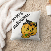 ハロウィンポリエステル装飾用クッション/ブラックキャット クッション (ブランケット)