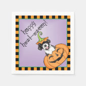 ハロウィンポルトガルの水犬 スタンダードカクテルナプキン (正面)