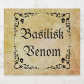 ハロウィンポーションの成分 リキュールボトルラベル (シングルラベル)