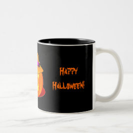 ハロウィンマグカップ トリックオアトリート ツートーンマグカップ