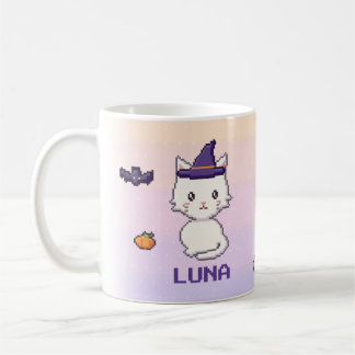 ハロウィンマグカップ 白猫 コーヒーマグカップ