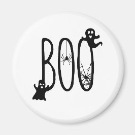 ハロウィンマグネット BOO、怖いお化けとクモの巣 マグネット