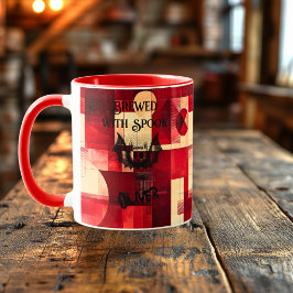 ハロウィンマグ不気味-こうもりはスポックで醸造 マグカップ