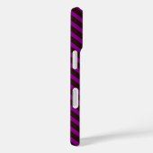ハロウィンマジックビーウィザード紫と黒のストライプ Case-Mate iPhoneケース (裏面 / 右)