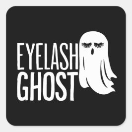 ハロウィンマスカラおばけ スクエアシール