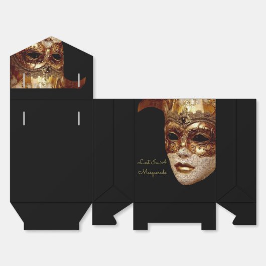 ハロウィンマスカレードダンスパーティー フェイバーボックス (見開き)