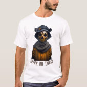 ハロウィンマスク フーディーTシャツ Tシャツ (正面)