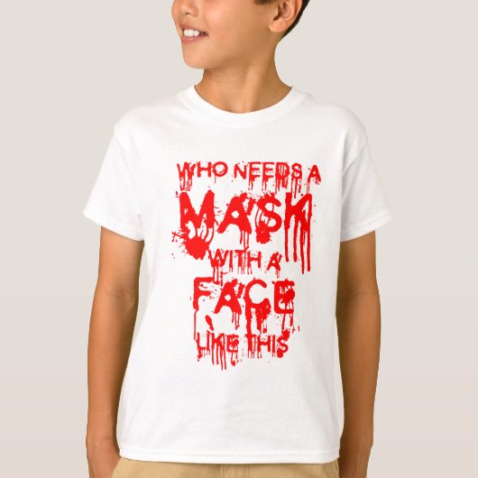 ハロウィンマスク Tシャツ (正面)