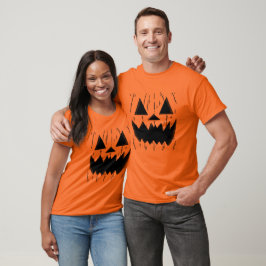 ハロウィンマッチングパンプキンフェイスTシャツ Tシャツ