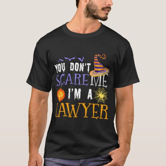 ハロウィンマッチング 怖くない 弁護士 Tシャツ (正面)