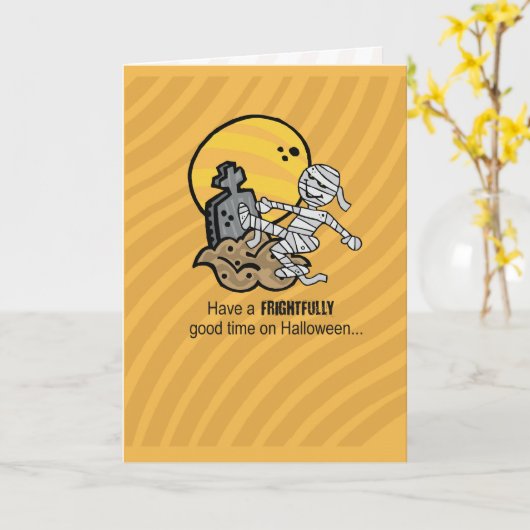 ハロウィンママ カード (黄色い花)