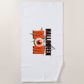 ハロウィンママ – ハロウィーンの衣装 ビーチタオル (正面)