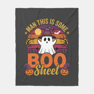ハロウィンマン これはいくつかのブーシート幽霊デザイン フリースブランケット