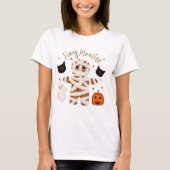 ハロウィンミイラ女性用Tシャツ Tシャツ (正面)