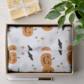 ハロウィンミッドセンチュリーカボチャのパターン 薄葉紙 (ギフト)